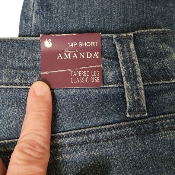 Gloria Vanderbilt Amanda Jeans 14P High Rise Straight Petite - Picture 6 of 13